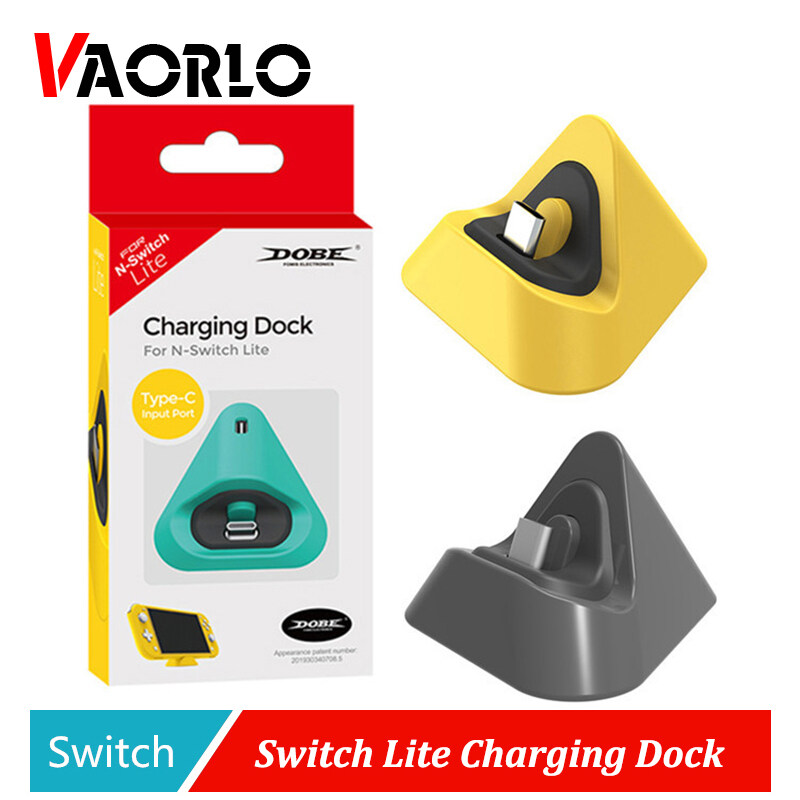 VAORLO Portable Charging Dock Universal Switch Lite Station for Nintendo Switch Lite Type C Charger Base Stand